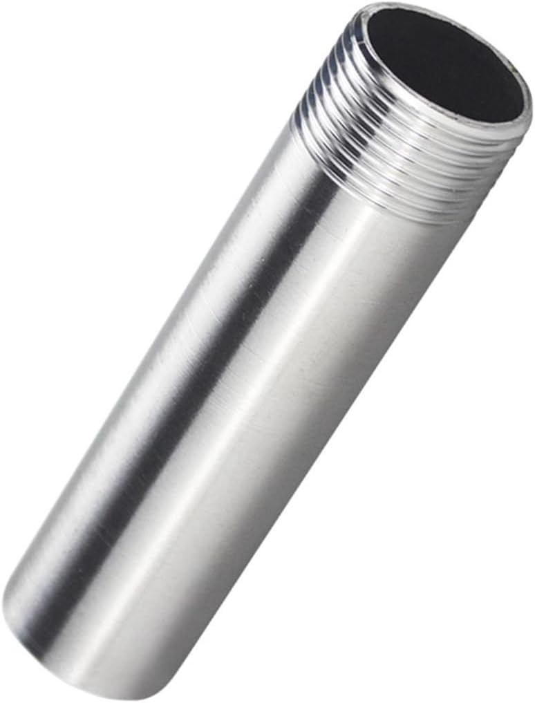 201ステンレススチール延長シングルワイヤー200mmねじ内部外部ねじ延長6分1インチ外ねじバックル溶接ジョイント(G1*200mm