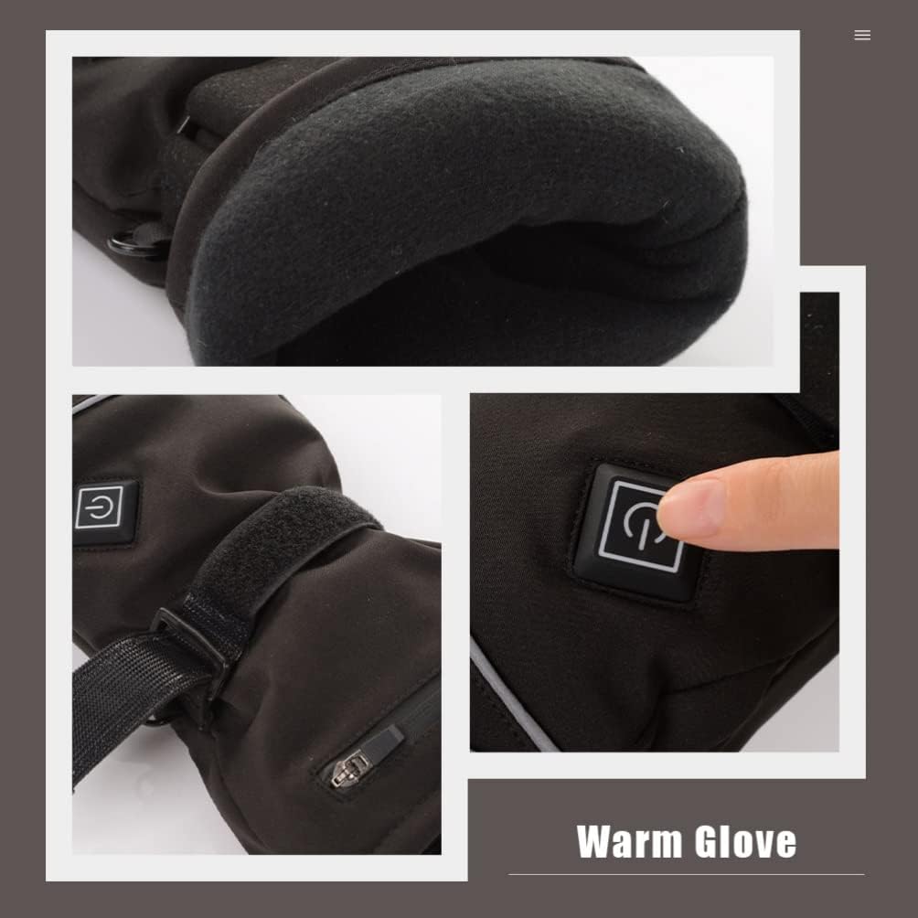 BESPORTBLE 1pair Heated Gloves for Warm Outdoor Gloves for Skiing Cycling Running Temperature Settings Versatile Heating