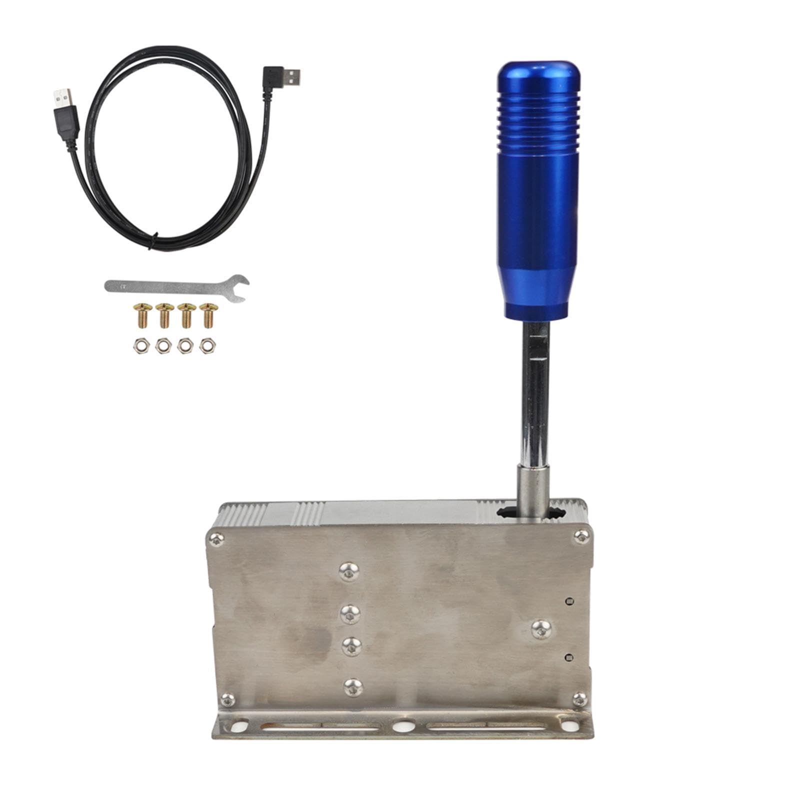 Videogioco con Freno a Mano con Cambio sequenziale USB Plug And Play Cambio Marcia Professionale, Blu