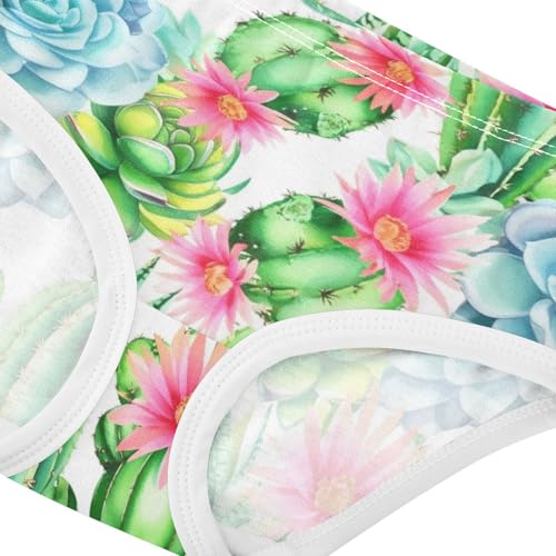 Joisal Cacti Succulents Flowers Toddler Underwear Floral 2t Cotton Panties for Girl Aesthetic Briefs Kids Undies4