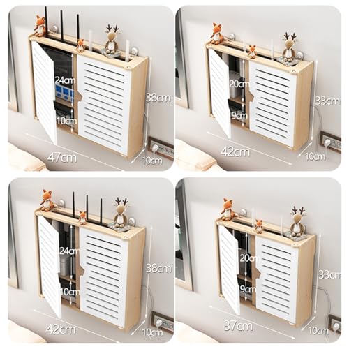 Cache-routeur WiFi bois solution rangement esthétique pour salon - 3