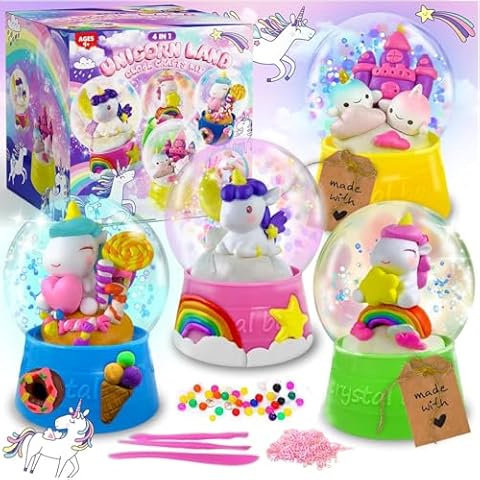 GraceDuck Unicorn DIY Snow Globe Craft Kit Cover