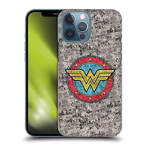 Head Case Designs Officially Licensed Wonder Woman DC Comics Comics Logo Vintage Art Hard Back Case Compatible with Apple iPhone 13 Pro Max