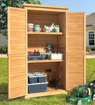 best garden tool organizers with double door storage