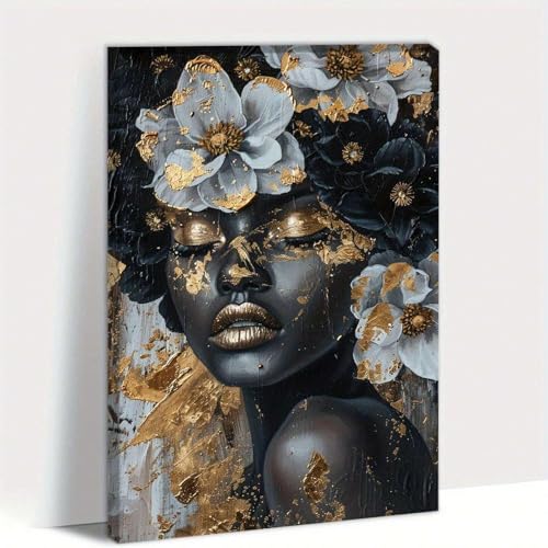 Toile femme africaine graffiti grand format pour réveiller vos murs blancs