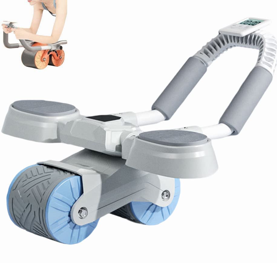 Automatic Rebound Abdominal Wheel, Ab Roller with Elbow Support, Double Wheel Abdominal Wheel, Automatic Abdominal Exercise Wheel, Domestic Abdominal Exerciser