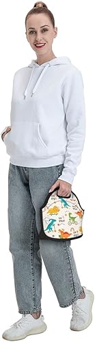 Miniatura 5 de Bolsa de almuerzo para bicicleta, reutilizable, aislada, a prueba de fugas, con portátil, para mujeres y hombres, bolsa de mano para el trabajo,