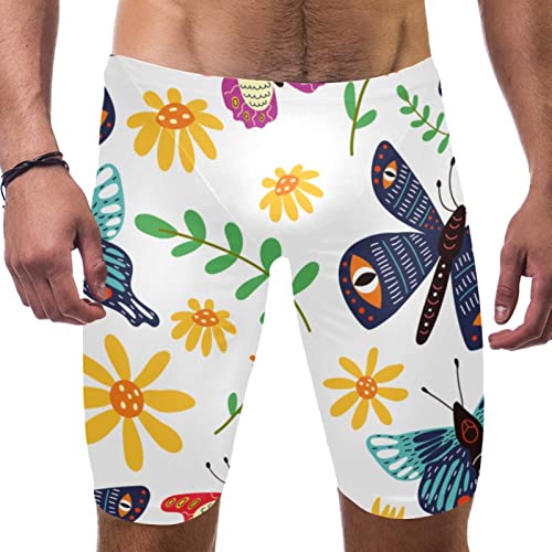 Short de bain pour garçon à motif papillon coloré et léger