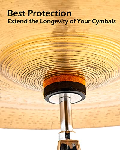 Ehwd Orange & Black Double Colored Wool Cymbal Felt, 7Pcs – Pack, 3 Essential Sizes In 1 Pack, Quality Cymbal Replacement Accessories. Edge Hardware Design Ftp1 #TOP5