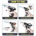 Harnmor Kitchen Culinary Butane Torch - Butane Fuel Not Included - Cooking Torches for Refillable - Blow Lighter with Adjustable Flame - Black