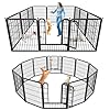 Dog Playpen 32 Height 12 Panels Puppy Playpen Indoor Portable Dog Fence Outdoor for Yard Indoor Dog Pen for MediumSmall Dogs Heavy Duty Pet Playpen Dog Kennel for RV Camping Yard