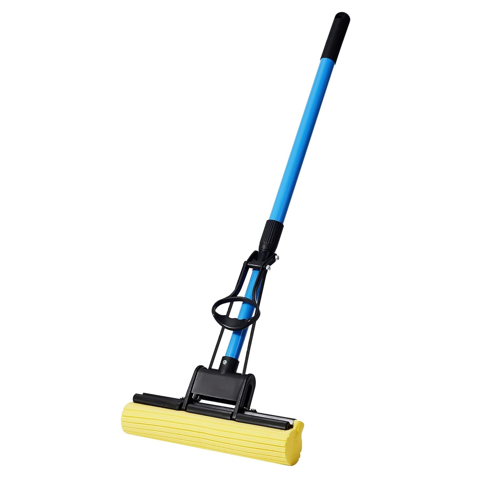 Suzec Sponge Mop for Floor Cleaning | Stainless Steel Butterfly Mop for Cleaning Floor | Sponge Mop Stick for Bathroom Cleaning | Blue (B0D4VLXNLM) Amazon Price History, Amazon Price Tracker