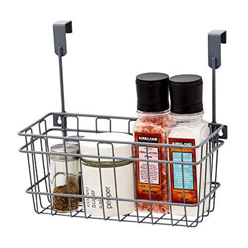 EZOWare Over the Cabinet Door Organizer/Wall Mountable Deep Storage Basket for Household Items (Small)