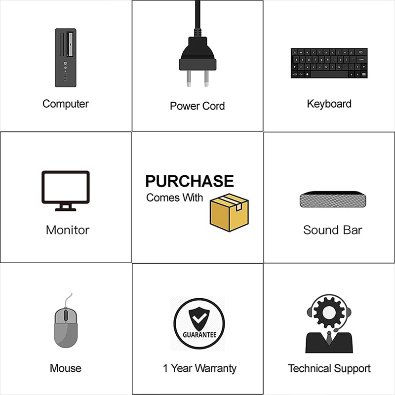 HP Elite RGB Desktop Computer PC, Intel Core i7 up to 3.8GHz, 16G RAM, 512G SSD, New 22 inch FHD LED Monitor, RGB Keyboard and Mouse, RGB BT Sound Bar, Webcam, WiFi, BT 5.0, Windows 10 Pro (Renewed)