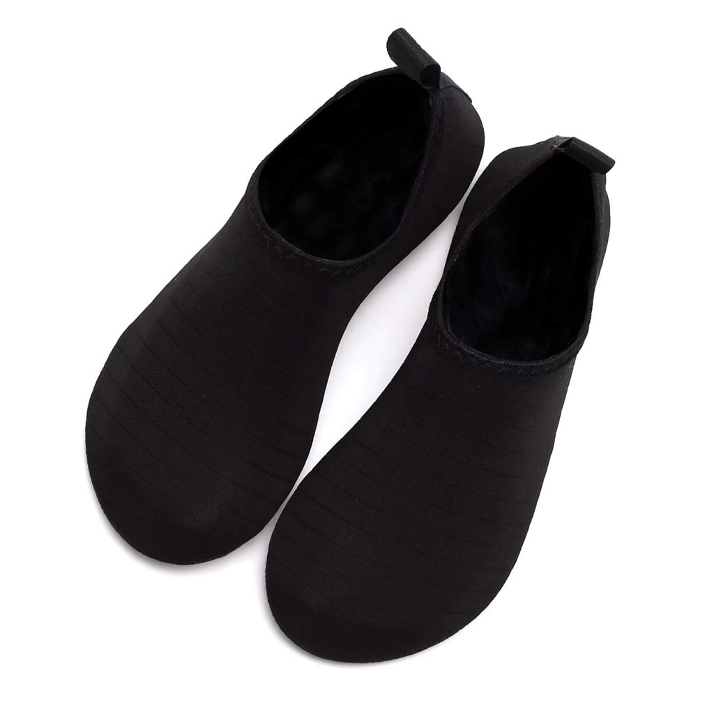 Zapatos deportivos acuáticos para mujeres y hombres, traje de buceo antideslizante, para natación, playa, calcetines acuáticos 36, color negro, talla 36