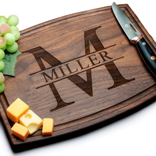 Tabla de cortar rectangular de madera Straga personalizada miniatura 1