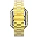 HUANLONG Compatible Apple Watch Bands 49mm 46mm 45mm 44mm 42mm 41mm 40mm 38mm, Stainless Steel iWatch Band with Case for Apple Watch Ultra2 Ultra Series 10 9 8 7 6 5 4 3 2 1 SE SE2, 44mm/45mm Gold
