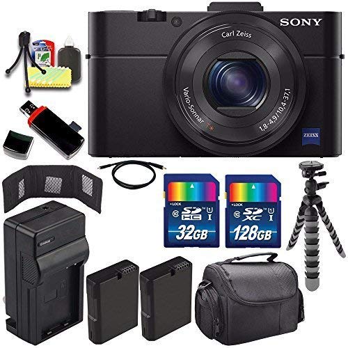 Sony Cyber-shot DSC-RX100M2 Digital Camera + Extra battery + Charger + 160GB Bundle 11 - International Version (No Warranty)