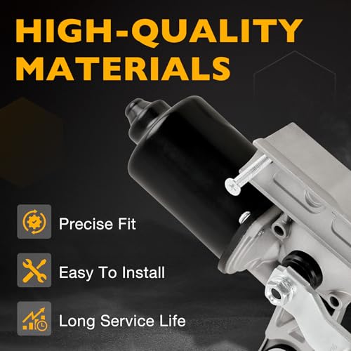 Image of Front Windshield Wiper Motor Compatible with Dodge Ram 1500 2500 3500 4500 5500 3.7L 5.7L 5.9L 6.7L 8.0L 8.3L, 5 Pin Windshield Linkage Wiper Motor Replace 55077098AC 55077098AF 55077098AJ