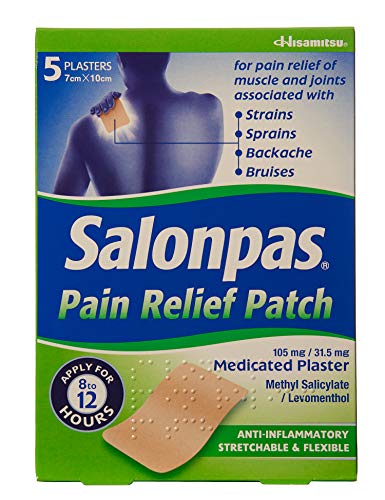 Parches transdérmicos contra el dolor Salonpas, 5 unidades