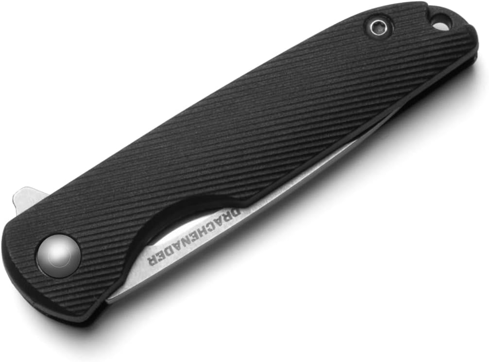 DRACHENADER Small Pocket Knives Keychain for Men 2 Inch Blade Mini Folding Knife (D- C-Silver Blade + Black)