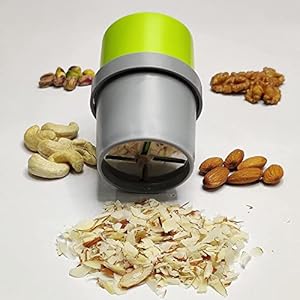 Tosaa Dry Fruit Cutter, Slicer, Grinder, Chocolate Cutter and Butter Slicer with 3 in 1 Blade, Almonds, Cashews- Color…