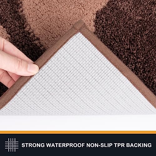 Purrugs Dirt Trapper Door Mat 24" X 35.5", Non-Skid/Slip Machine Washable Entryway Rug, Dog Door Mat, Super Absorbent Welcome Mat For Muddy Wet Shoes And Paws, Brown #TOP5