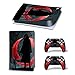 LUONE para PS5 Edición Digital Skins Wraps Pegatina Cubiertas Cuadros Pegatina de Vinilo para 2 Controladores y Playstation 5 Console,4163