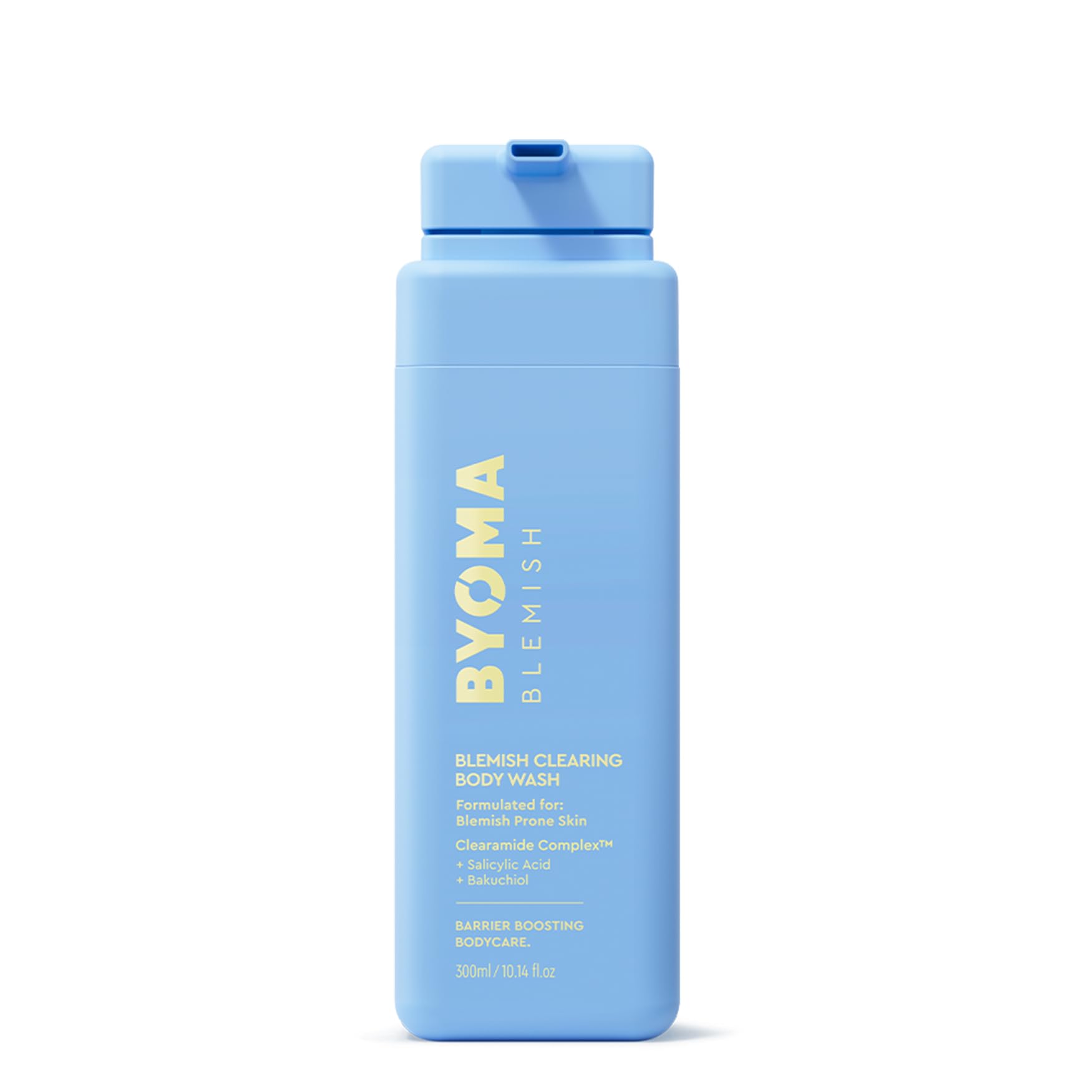 BYOMA Blemish Clearing Body Wash (300ml) Soothes, Hydrates and Reduces Post-Blemish Marks, Gently Exfoliates with Salicylic Acid for Smooth, Healthier Skin