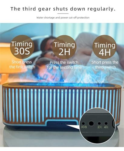 Humidificador y Difusor de Aceite Esencial 2 en 1 Negro miniatura 3