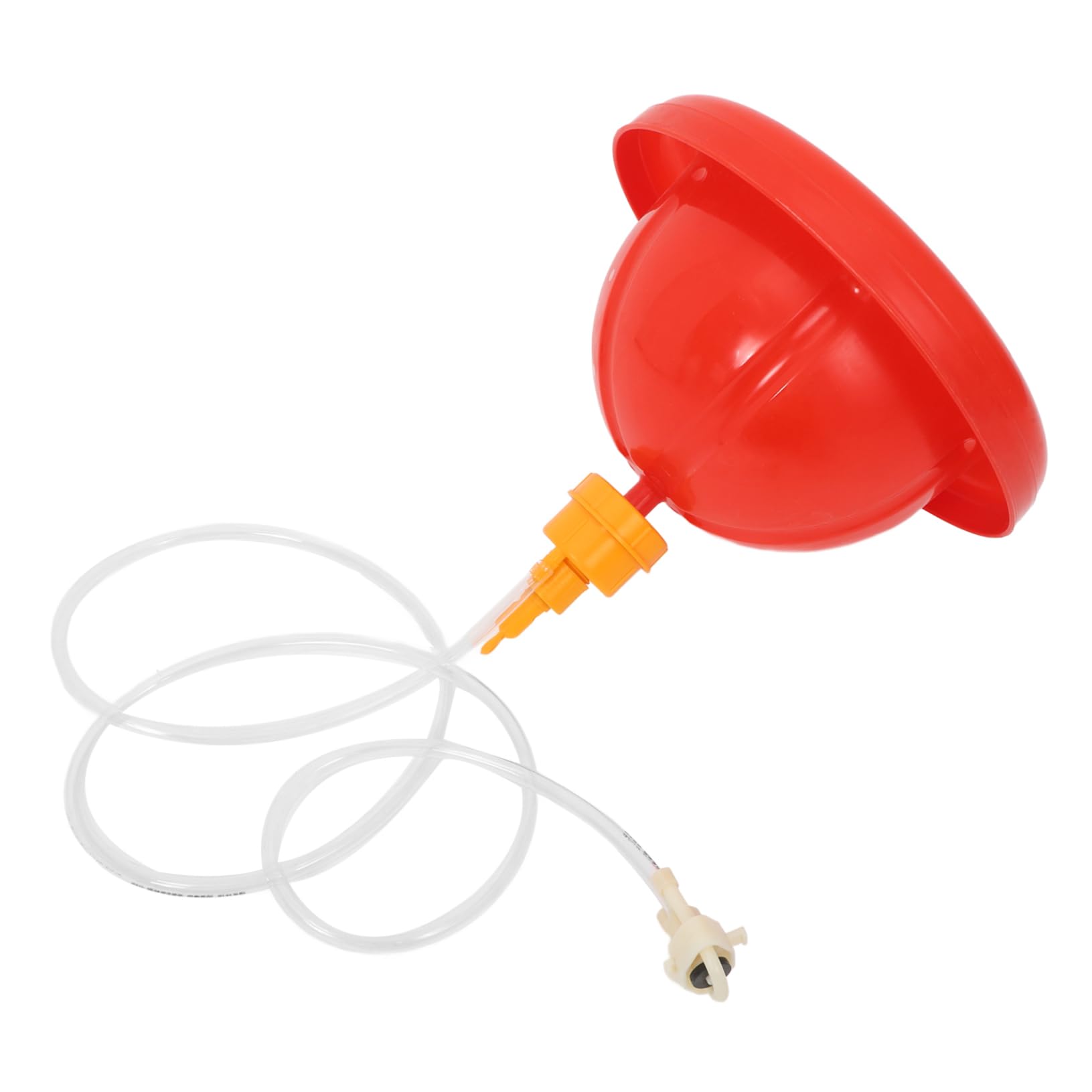 Abbeveratoio Automatico per Polli e Oche in Pp Rosso | Installazione Semplice, Livello Regolabile, Contenitore Peso Integrato