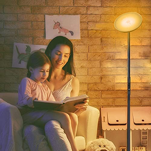 Bomcosy Stehlampe Wohnzimmer RGBW WiFi Stehleuchte, Stehlampe LED Dimmbar, Touch/Sprachsteuerung, Funktioniert mit… – Bild 8