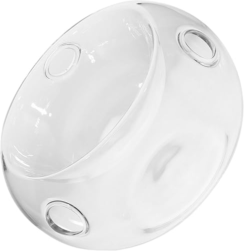 Miniatura 9 de Kichvoe Cuisine Dry Ice Glass Bowl - Recipiente de alimentos de inmersión en frío, cuenco para servir frío, cuenco decorativo multifuncional para