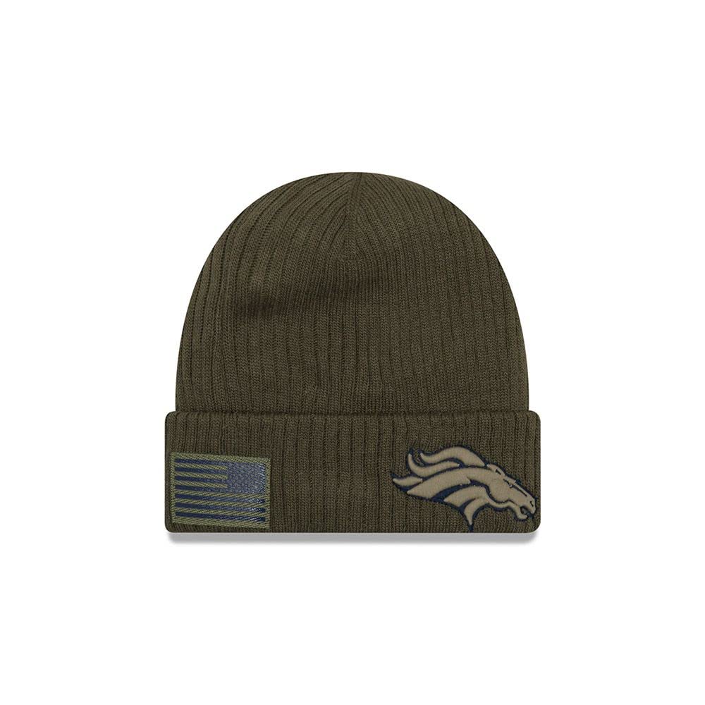 New Era Salute to Service Knit Beanie - Denver Broncos