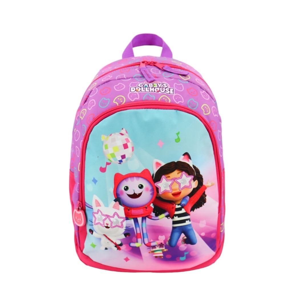 mybagstory Mochila para niña Gabby's Dollhouse - Gabby - Niño - Escuela - Primaria - Guardería - Mochila - Niña - Talla 38 cm - Tirantes ajustables - Idea de regalo, 3701656305651, Enfant