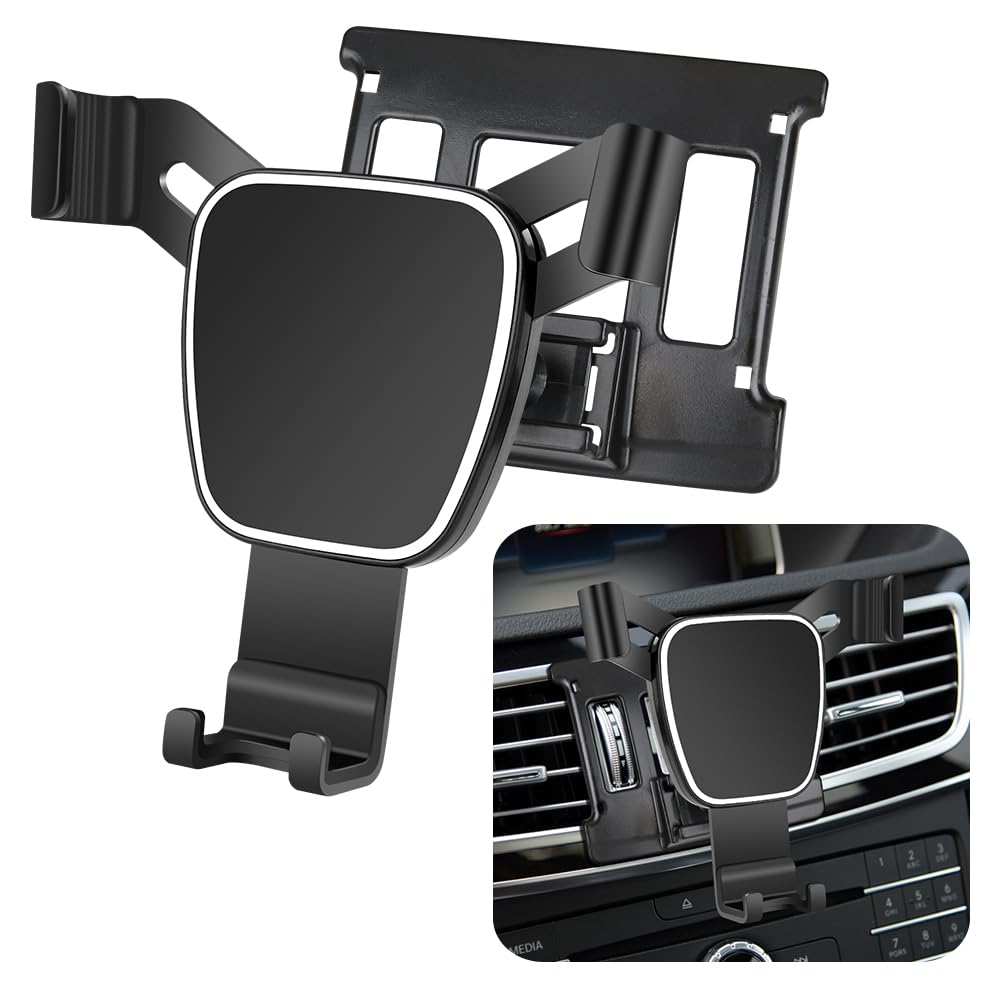 LUNQIN Car Phone Holder for Mercedes Benz E Class 2014-2015 E250 E350 E400 E550 E63 AMG W212 Auto Accessories Navigation Bracket Interior Decoration Mobile Cell Phone Mount case