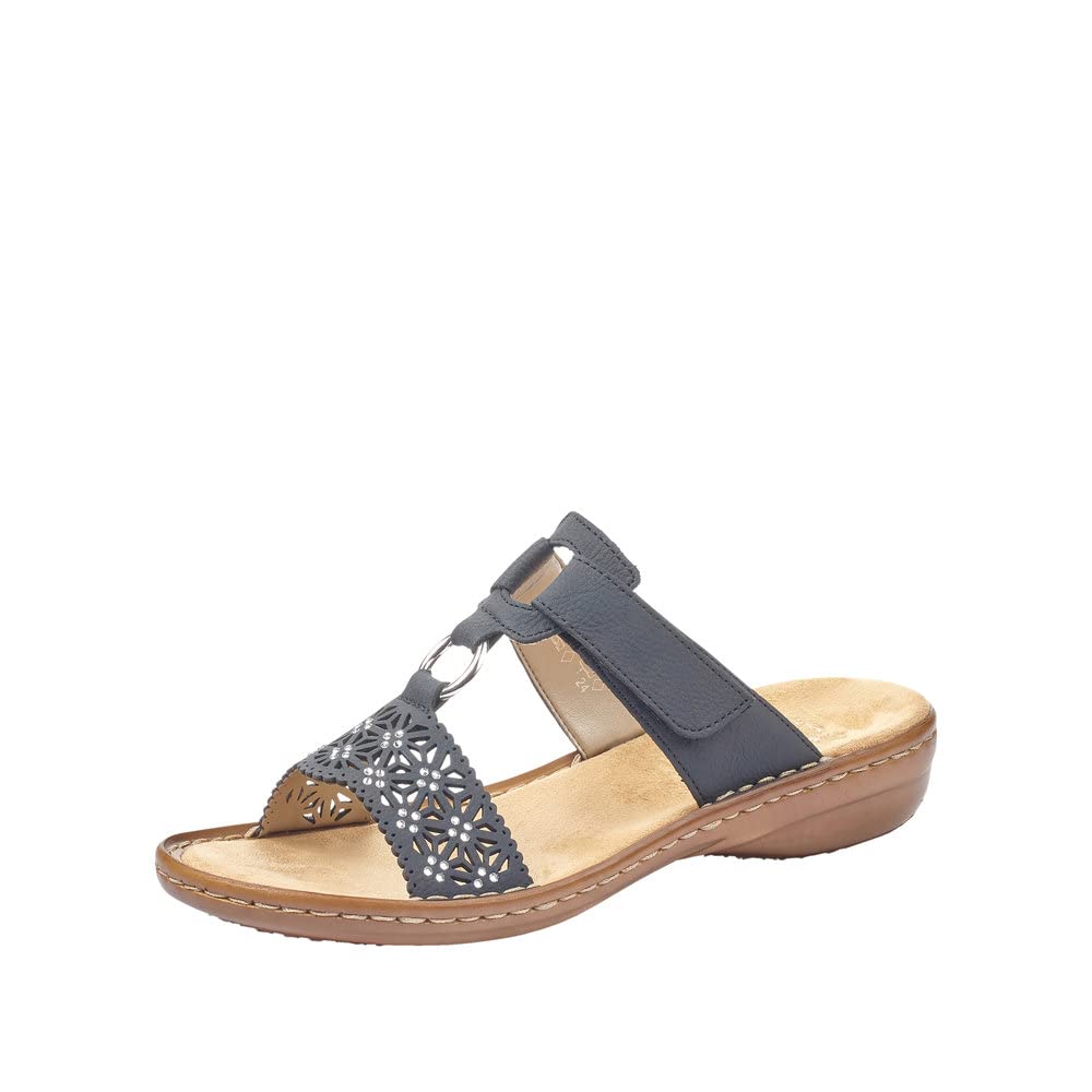 Rieker 60871 Women’s Mules, Blue (Pazifik 14), 6.5 UK
