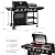 Grills House ZH3004H Premium Gas Grill and Pizza Oven Combo with Side Burner, 59,000 BTU, 768 Square Inches of Grilling Area, Automatic Ignition, Perfect for Backyard, Patio and Outdoor Parties, Black
