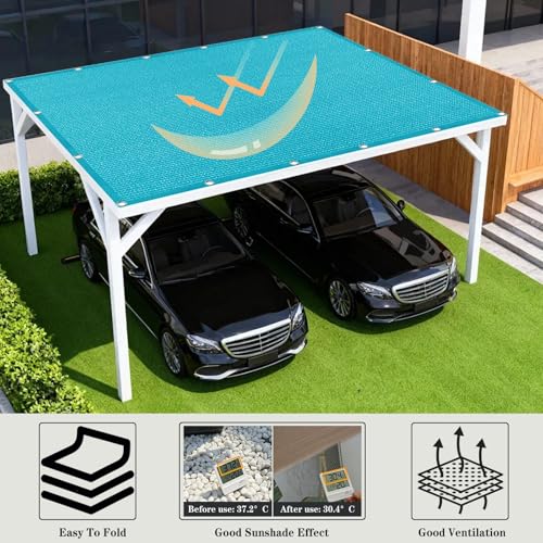 Voile d'ombrage respirant avec oeillets toile protection solaire
