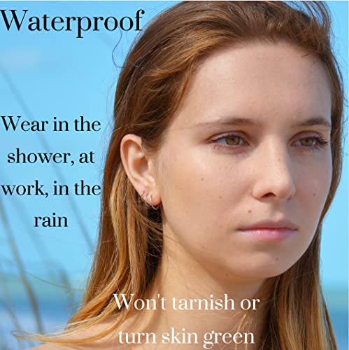 Solid Sterling Silver Hoops | Helix Piercing Jewelry Hoop Nose Rings for Women Rook Conch Daith Cartilage Thin Tragus Sleeper Hoop Earrings for Women Small Tiny Real Silver Huggie | Handmade in FL2