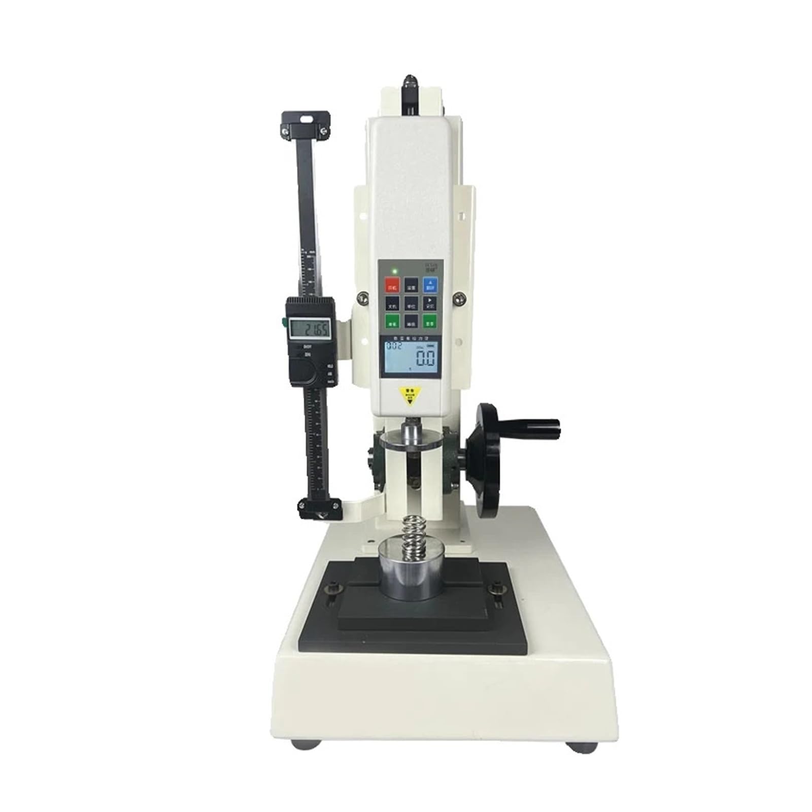 Hghadpltm White Spring Tension And Compression Testing Machine Digital Display Push-Pull Dynamometer Tester 100N/200N Various Test(20N)