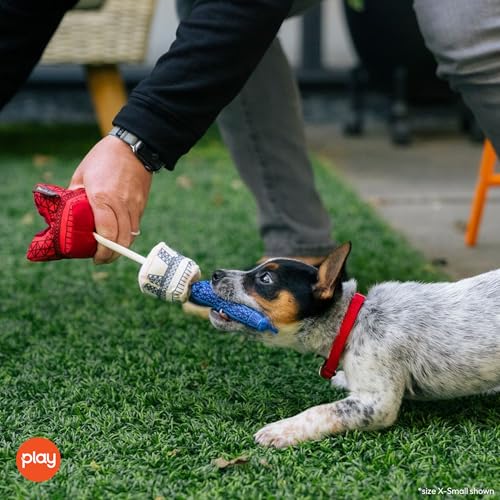 Juguete para perro de peluche con diseño de Torre Eiffel talla S 7
