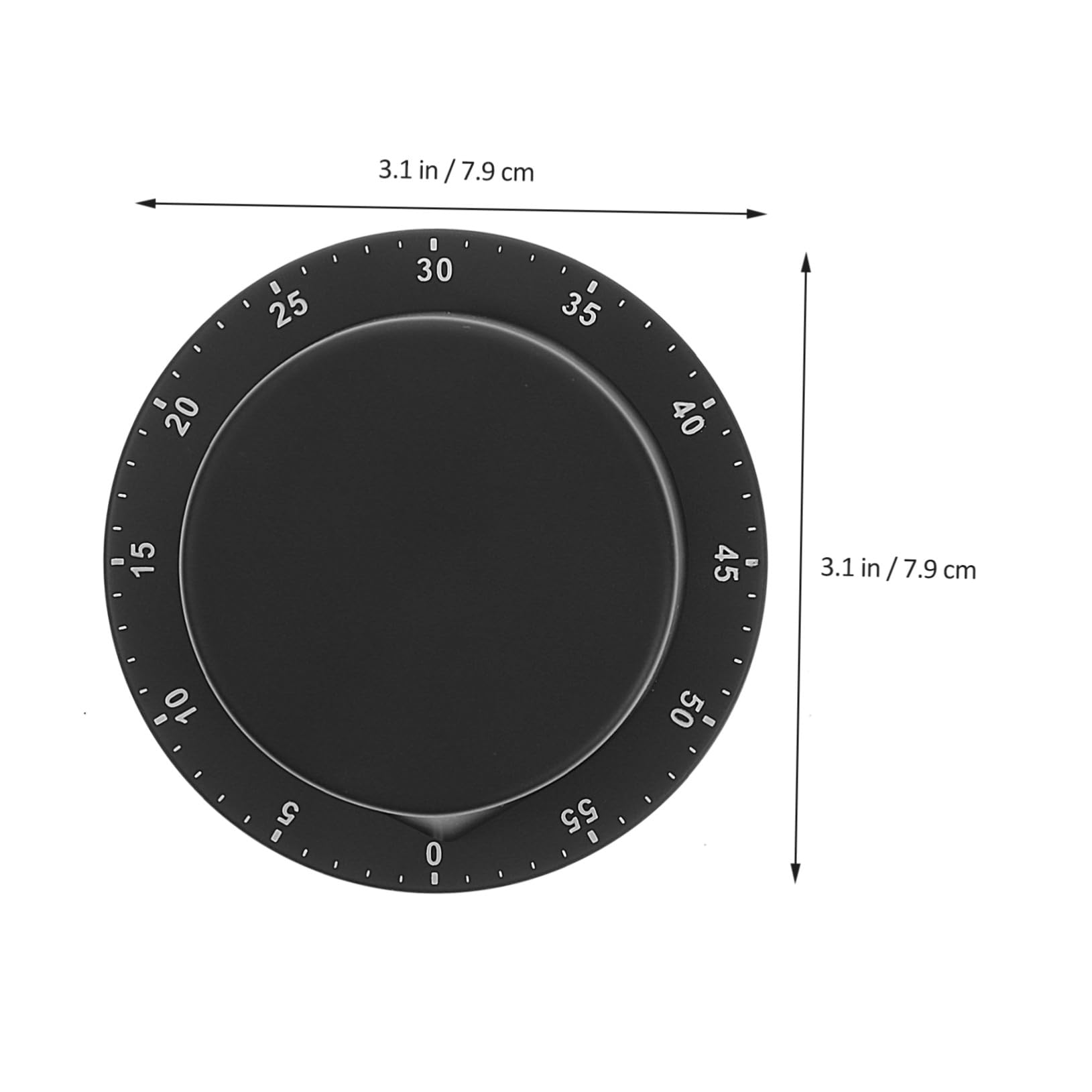 Temporizador Mecánico de Cocina Acero Inoxidable Regresiva con Alarma Fuerte Diseño Negro Resistente al para Hogar y Restaurante