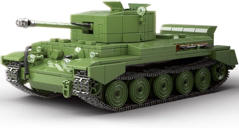 DAHONPA MK.VIII Tank Cruiser A27 - Bloque de construcción militar (883 unidades), modelo de colección histórica militar WW2 con 3 figuras de