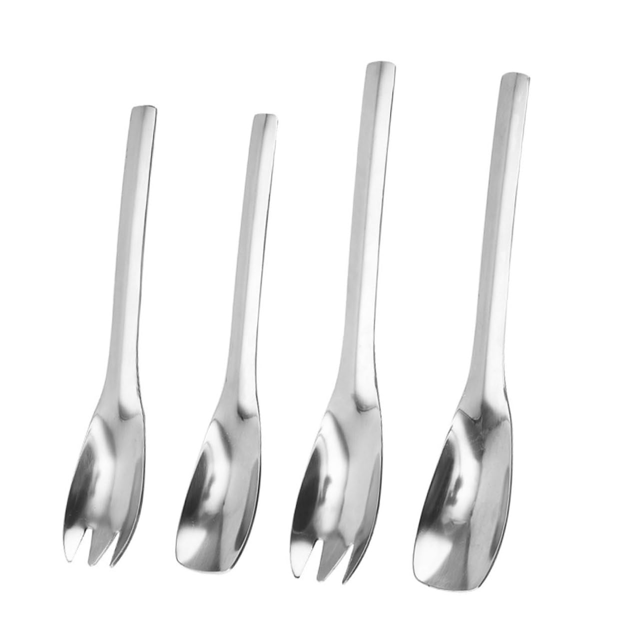 SOLUSTRE 1 Set Stainless Steel Salad Serving Utensils Salad Servers Comfortable Grip Rustproof Design for Home Use and Entertaining