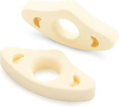 Silicone Book Thumb Page Holders for Reading Medium Size, Off White