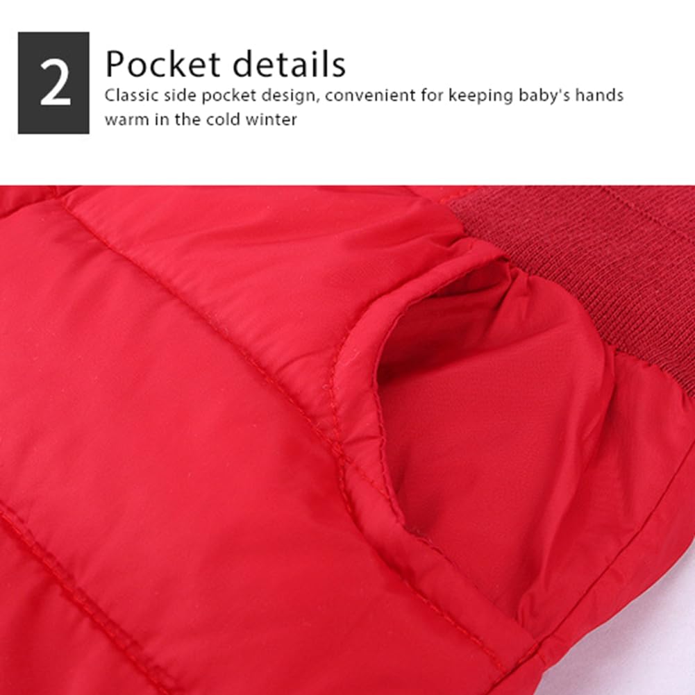 Unisex Jungen Mädchen Schneehose Solide Hohe Taille Dicke Winter Warme Jogger Hose Elastischer Bund Schneehose für Kinder 2-10T Kinder Activewear Kleidung