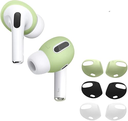 DamonLight Funda antideslizante para AirPods Pro Ajuste en la funda escucha cómoda Compatible con AirPods Pro de silicona para los oídos, fundas