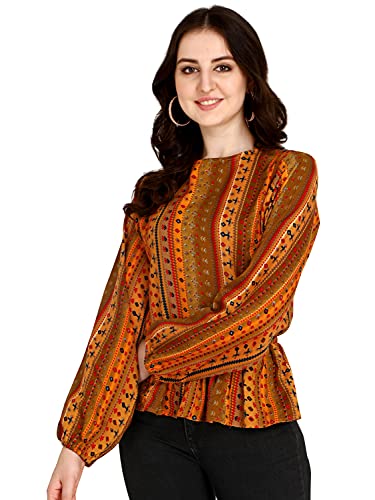 Image of DHRUVI TRENDZ Women's Cotton Regular Fit Top