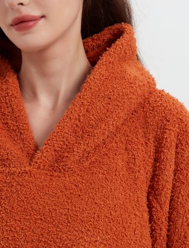 Image of KFUBUO Sherpa Wearable Blanket Hoodie Adult Oversized Sweatshirt Blanket Gifts for Women